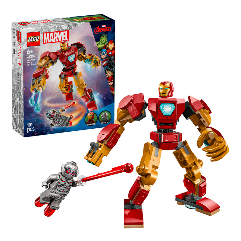 LEGO 76307 SUPER HEROES MECH DI IRON MAN CONTRO ULTRON