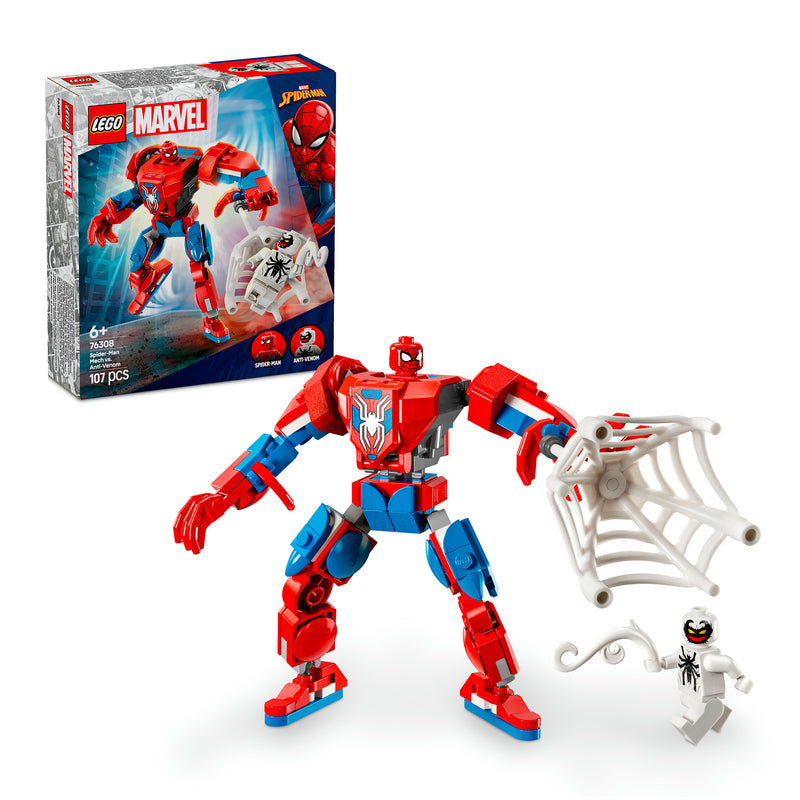 LEGO 76308 SUPER HEROES MECH DI SPIDERMAN CONTRO ANTI-VENOM