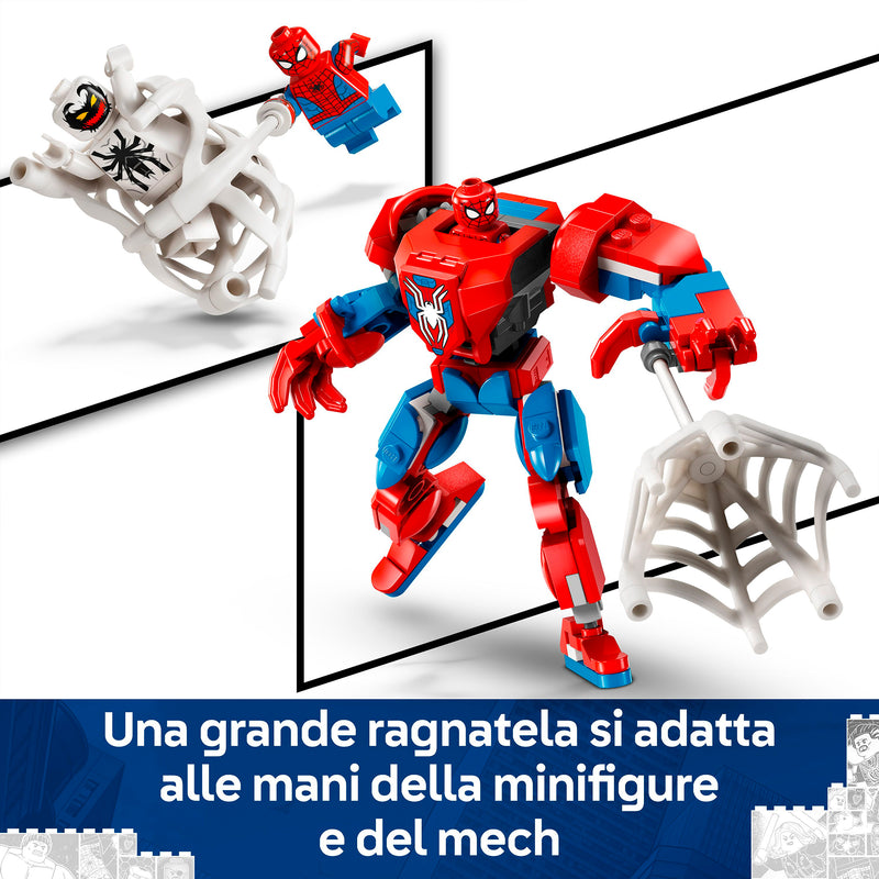 LEGO 76308 SUPER HEROES MECH DI SPIDERMAN CONTRO ANTI-VENOM