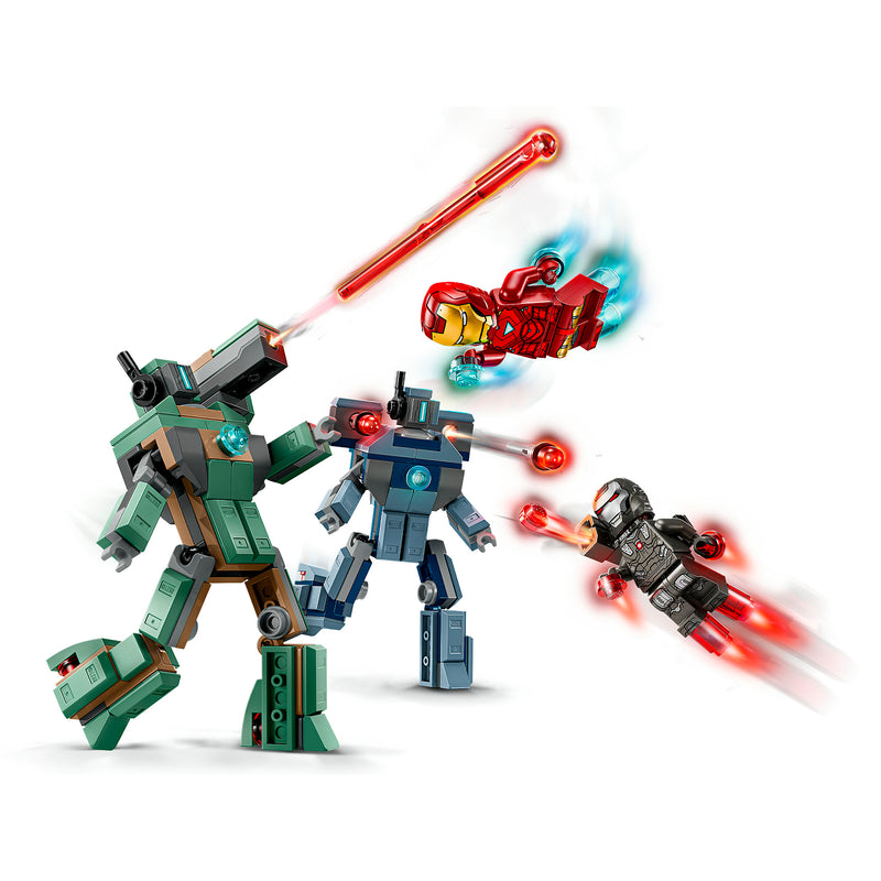 LEGO 76320 IRON MAN E WAR MACHINE CONTRO I DRONI DI HAMMER