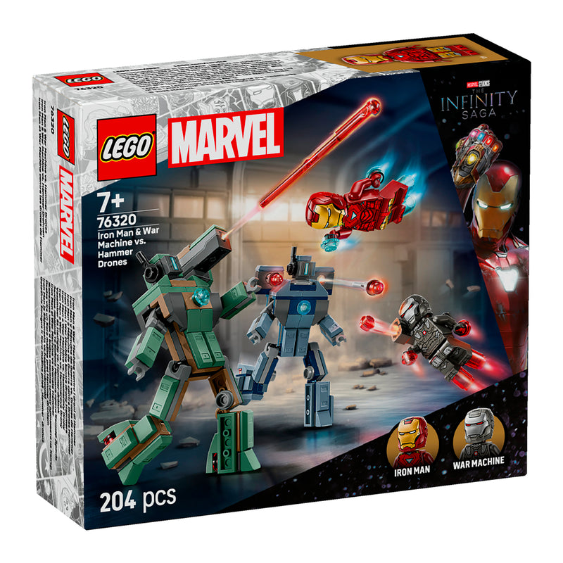 LEGO 76320 IRON MAN E WAR MACHINE CONTRO I DRONI DI HAMMER