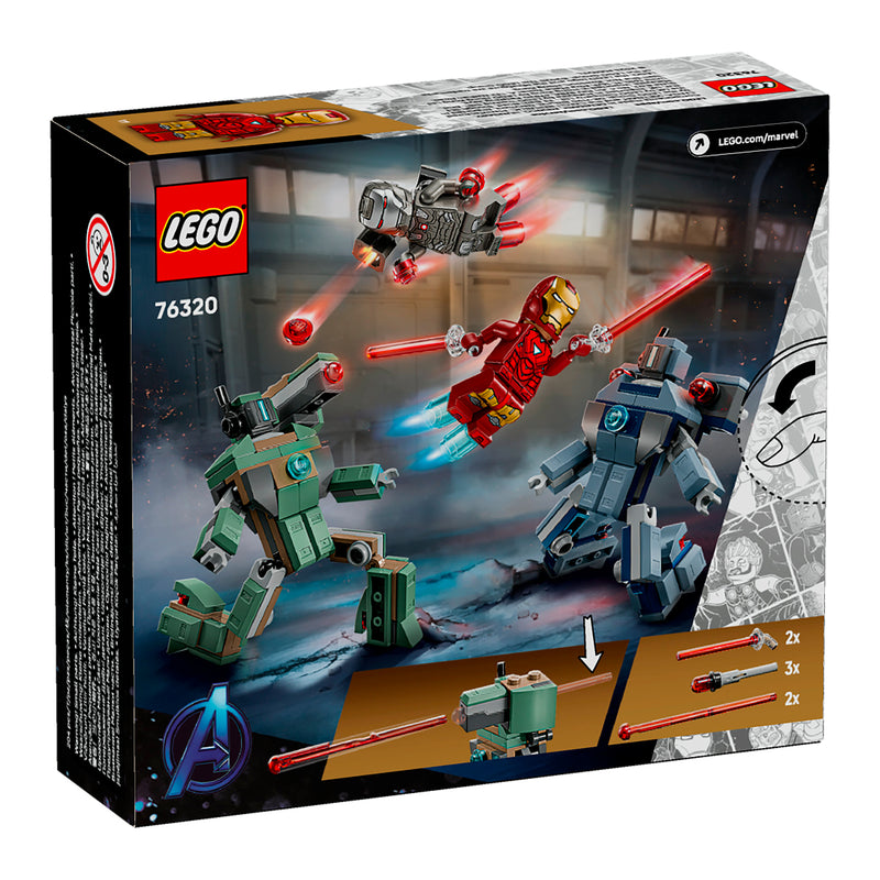 LEGO 76320 IRON MAN E WAR MACHINE CONTRO I DRONI DI HAMMER