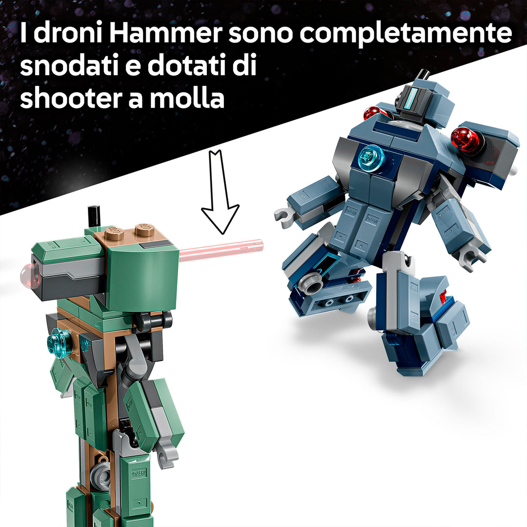 LEGO 76320 IRON MAN E WAR MACHINE CONTRO I DRONI DI HAMMER