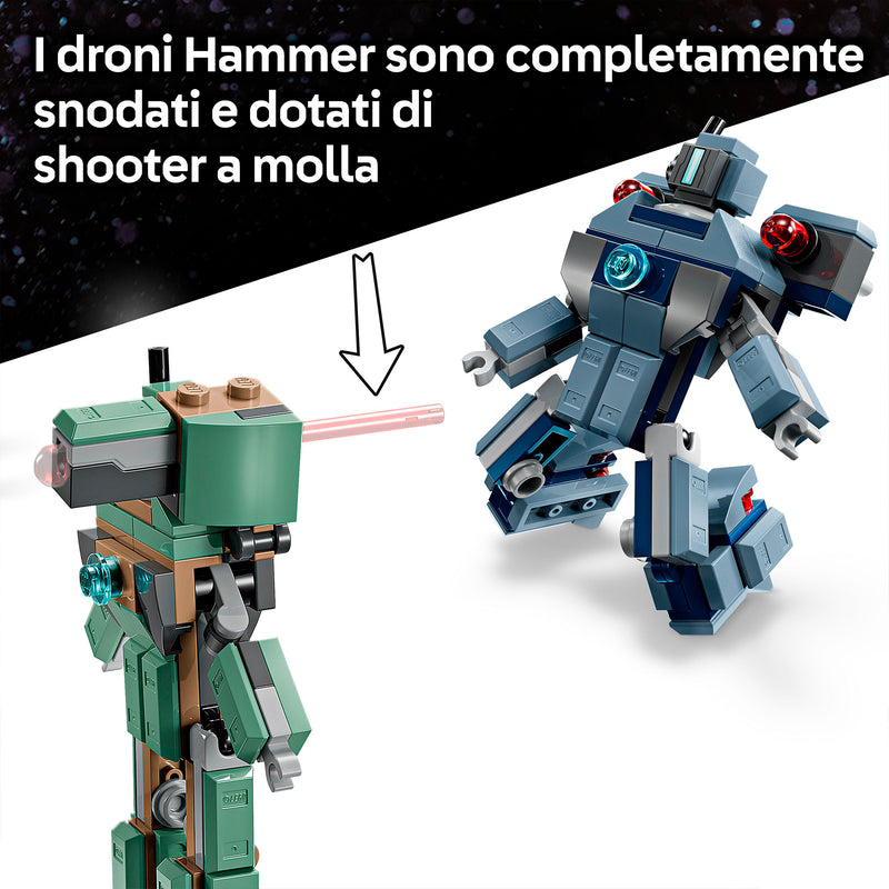 LEGO 76320 IRON MAN E WAR MACHINE CONTRO I DRONI DI HAMMER