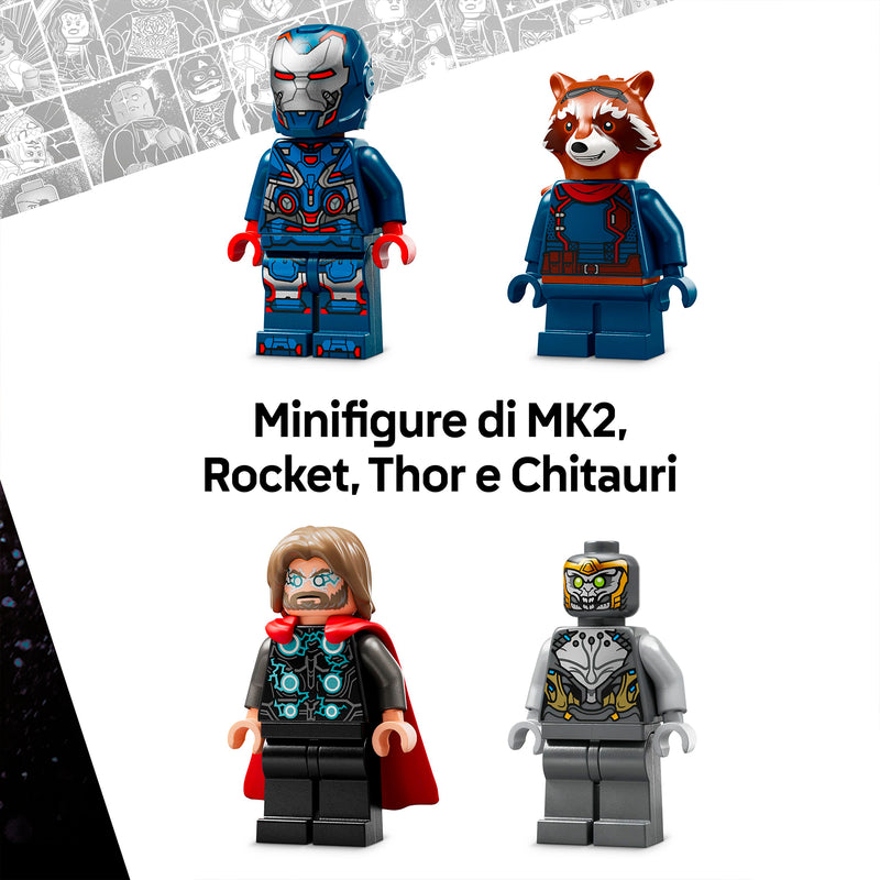 LEGO 76322 AVENGERS ENDGAME THOR CONTRO CHITAURI