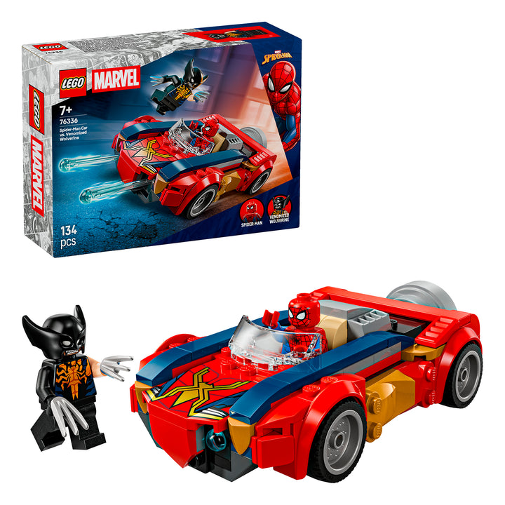 LEGO 76336 AUTO DI SPIDERMAN VS VENOMIZED WOLVERINE