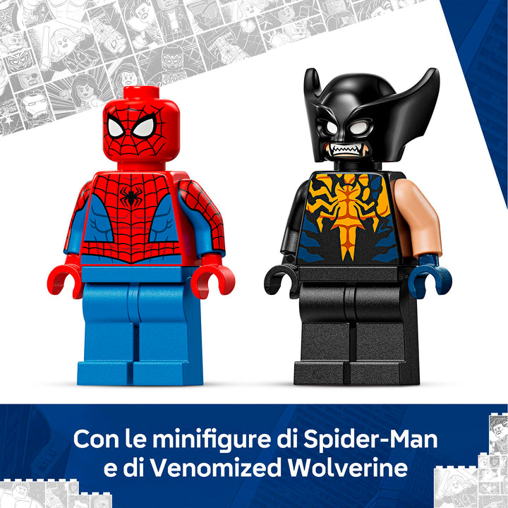 LEGO 76336 AUTO DI SPIDERMAN VS VENOMIZED WOLVERINE