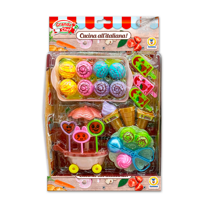 SET CUCINA/GELATAIO CON ACCESSORI