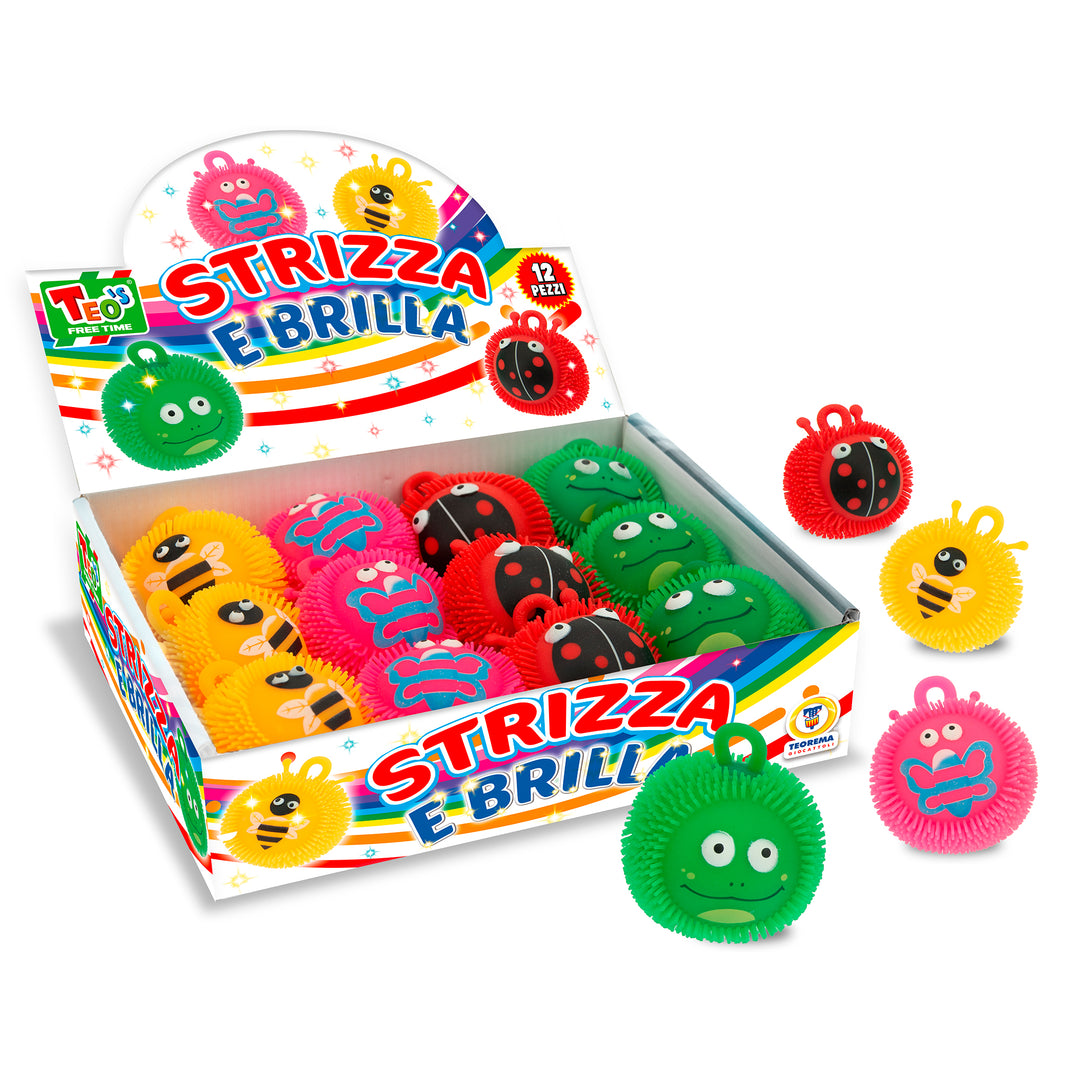 STRIZZA E BRILLA PALLA CON FIGURE E LUCE