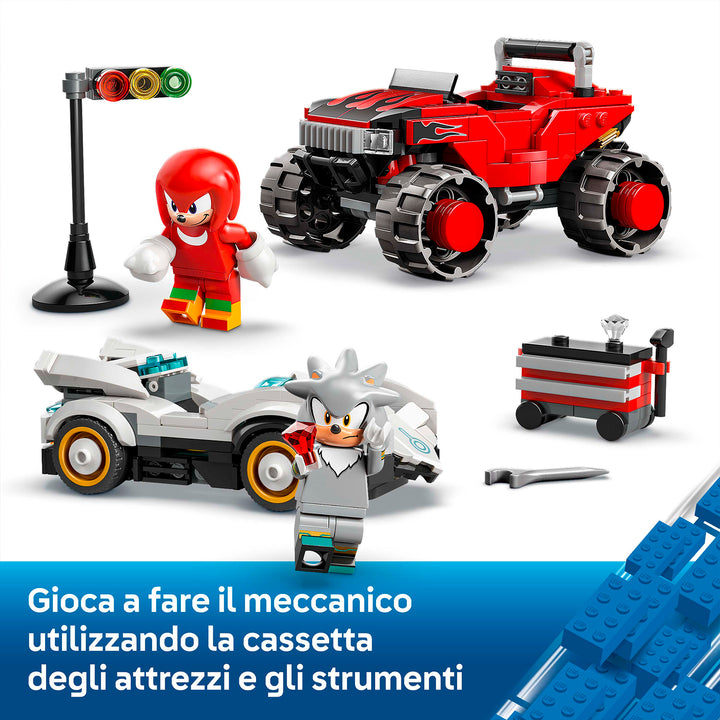 LEGO 77118 AUTO DI SILVER VS MONSTER TRUCK DI KNUCKLES