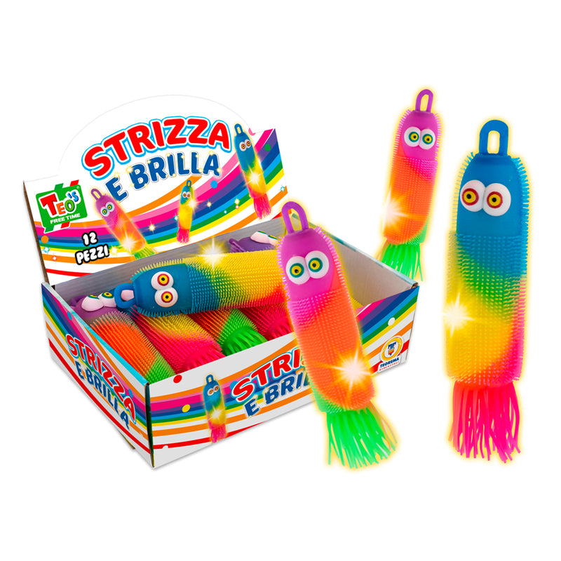 STRIZZA E BRILLA POLIPETTO ARCOBALENO CON LUCE