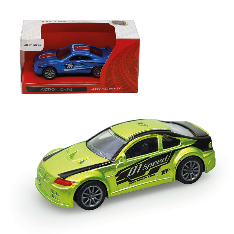 JOLLY JOKER AUTO DA CORSA DIE CAST 1:50 A RETROCARICA