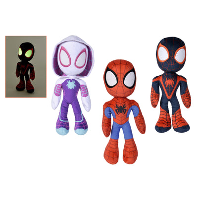 PELUCHE SPIDEY GLOW-IN-THE-DARK 25CM