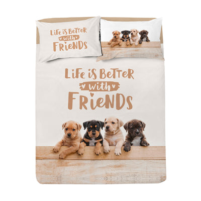 COMPLETO LETTO QUI LA ZAMPA - LIFE IS BETTER