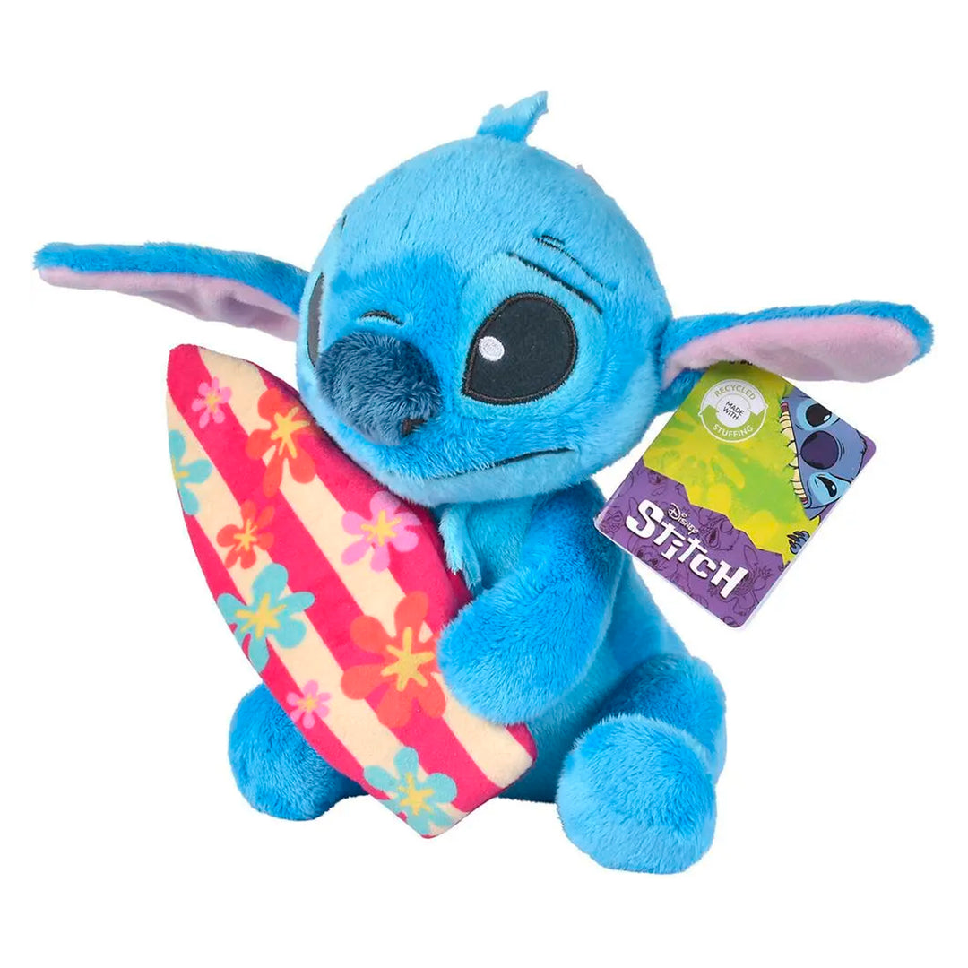 PELUCHE LILO &amp; STITCH - STITCH CON TAVOLA DA SURF 22CM