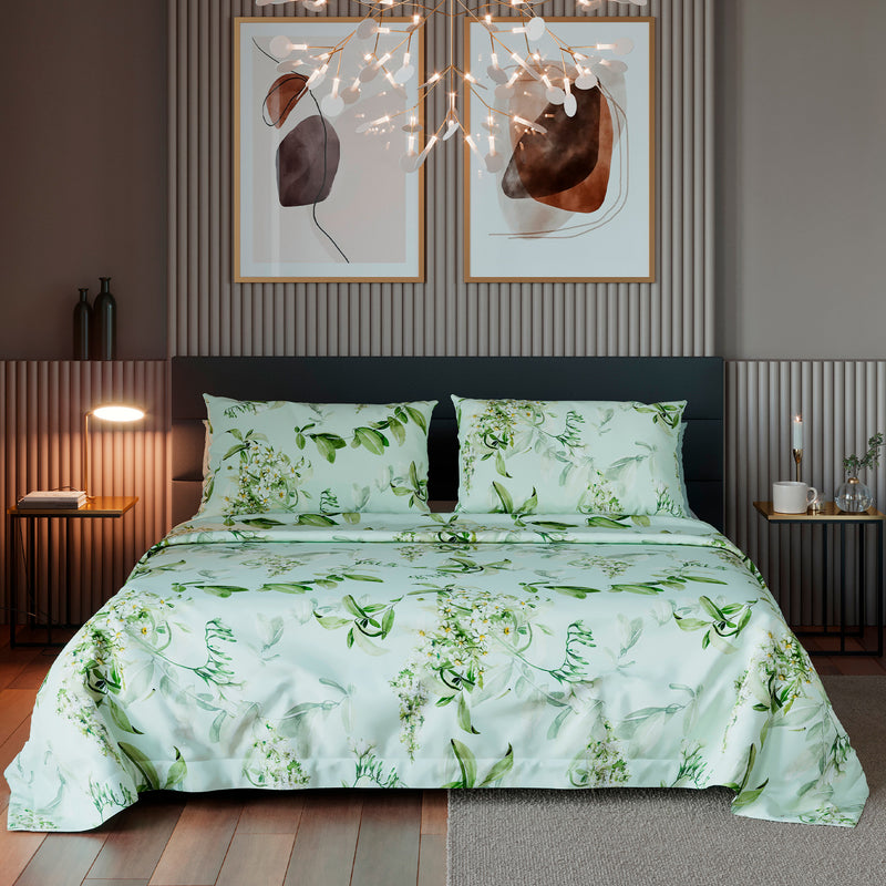 COMPLETO LETTO BREZZA AUTUNNO - OLIVO