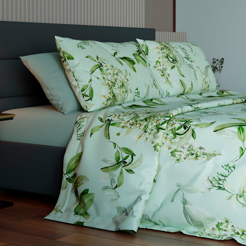 COMPLETO LETTO BREZZA AUTUNNO - OLIVO