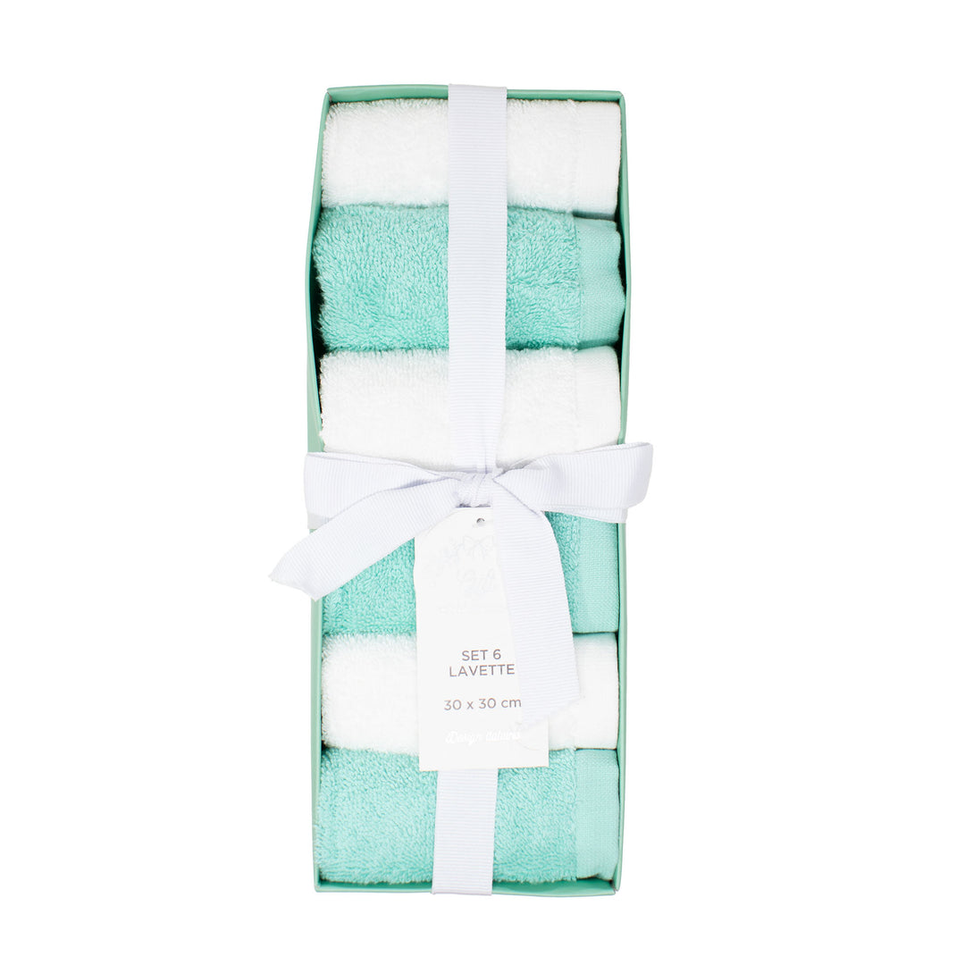 SET 6 LAVETTE 30X30CM
