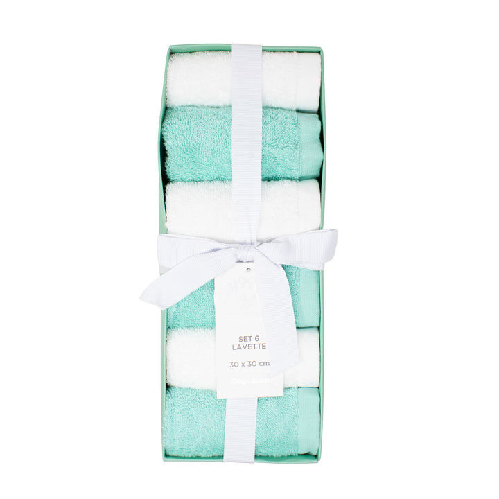 SET 6 LAVETTE 30X30CM