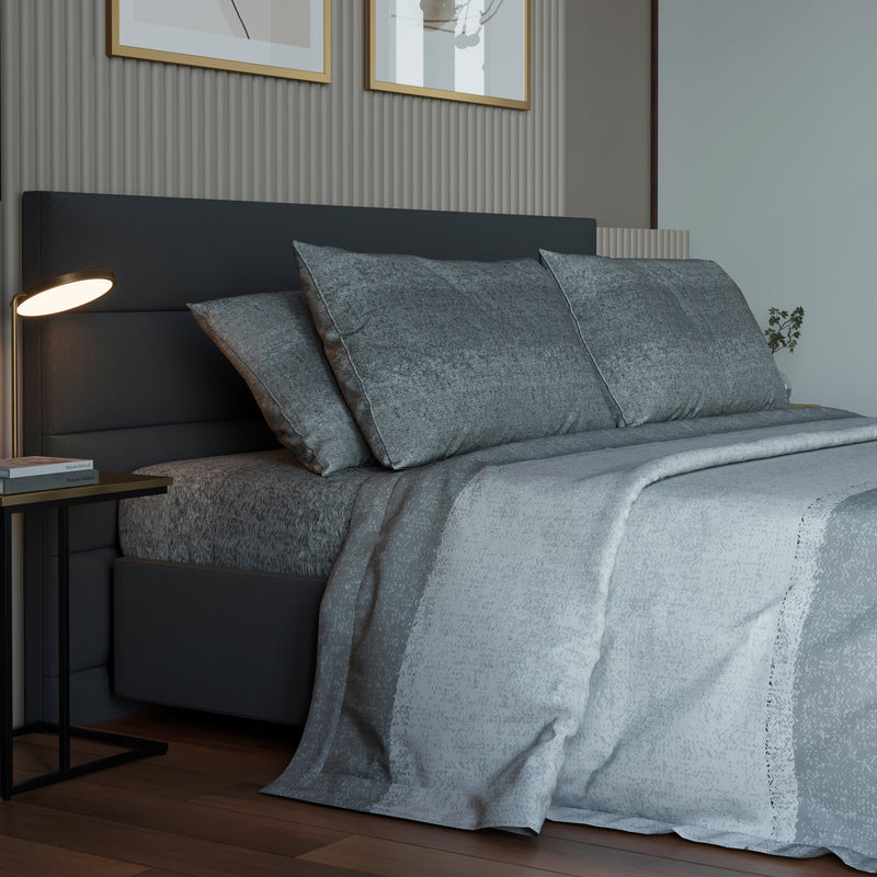 COMPLETO LETTO GENTLEMAN - SFUMATURE DI GRIGIO