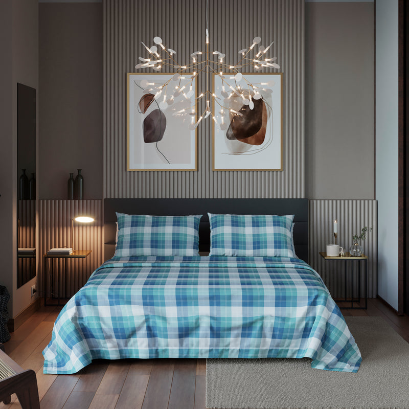 COMPLETO LETTO GENTLEMAN - TARTAN FRESCO