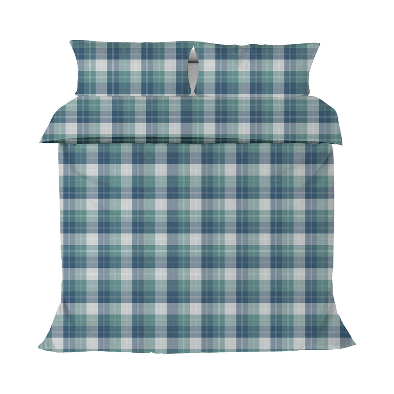 PARURE COPRIPIUMINO GENTLEMAN - TARTAN FRESCO