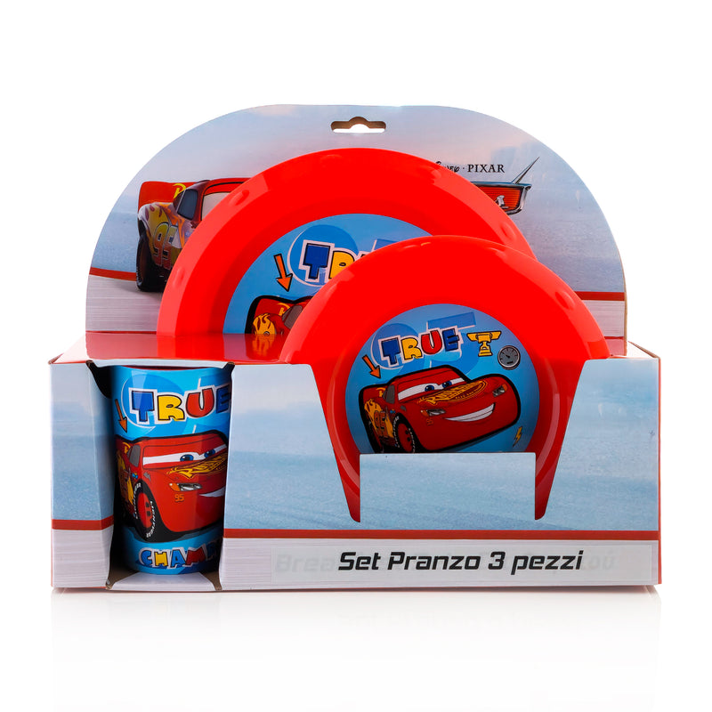 SET PRANZO 3 PEZZI CARS