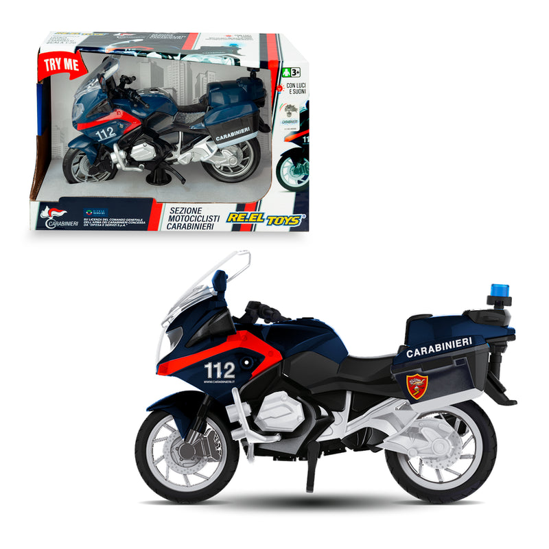 MOTOCICLETTA CARABINIERI CON LUCI E SUONI