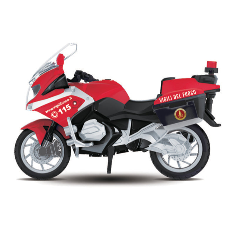 MOTOCICLETTA VIGILI DEL FUOCO CON LUCI E SUONI