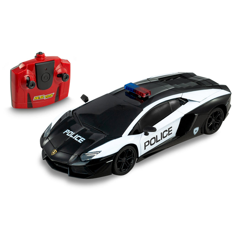 AUTO RADIOCOMANDATA LAMBORGHINI POLICE 1:24 CON LUCI