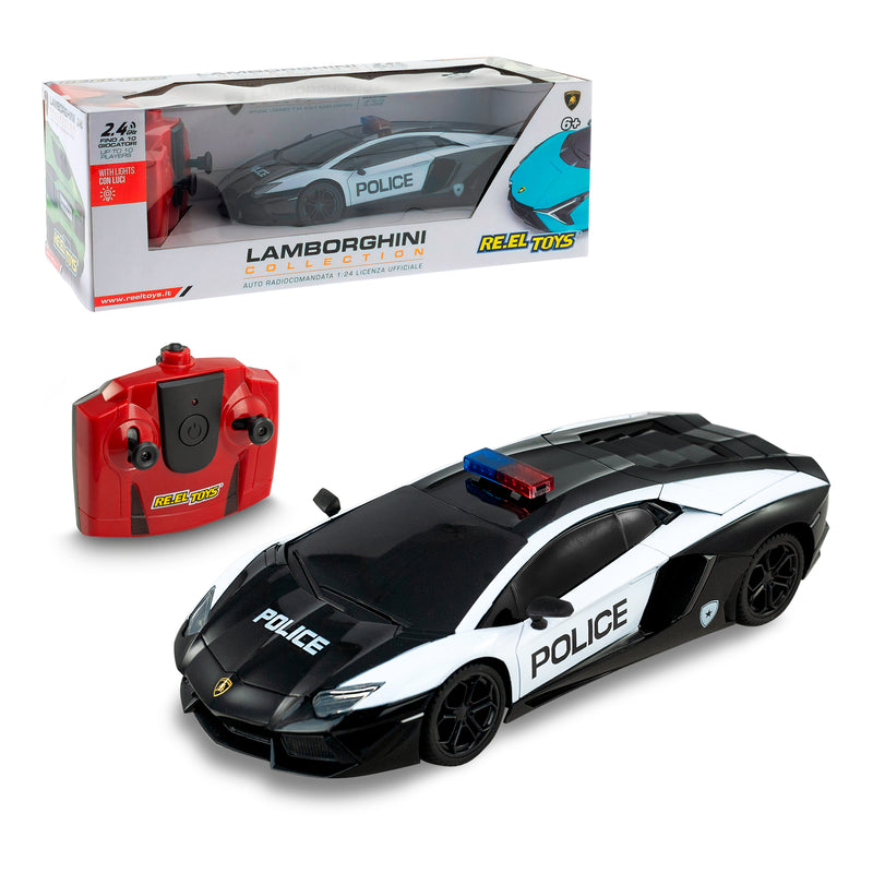 AUTO RADIOCOMANDATA LAMBORGHINI POLICE 1:24 CON LUCI