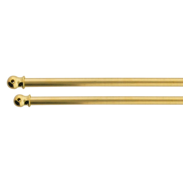 BACCHETTA TONDA Ø7MM ESTENSIBILE IN OTTONE LUCIDO 2PZ
