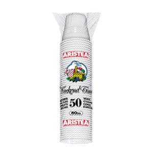 50 BICCHIERI BIANCHI WEEKEND TIME 80 ML