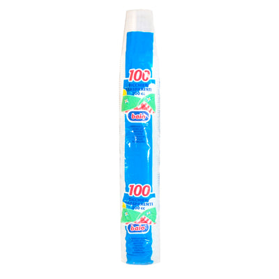 100 BICCHIERI TRASPARENTI BAIO 200 ML