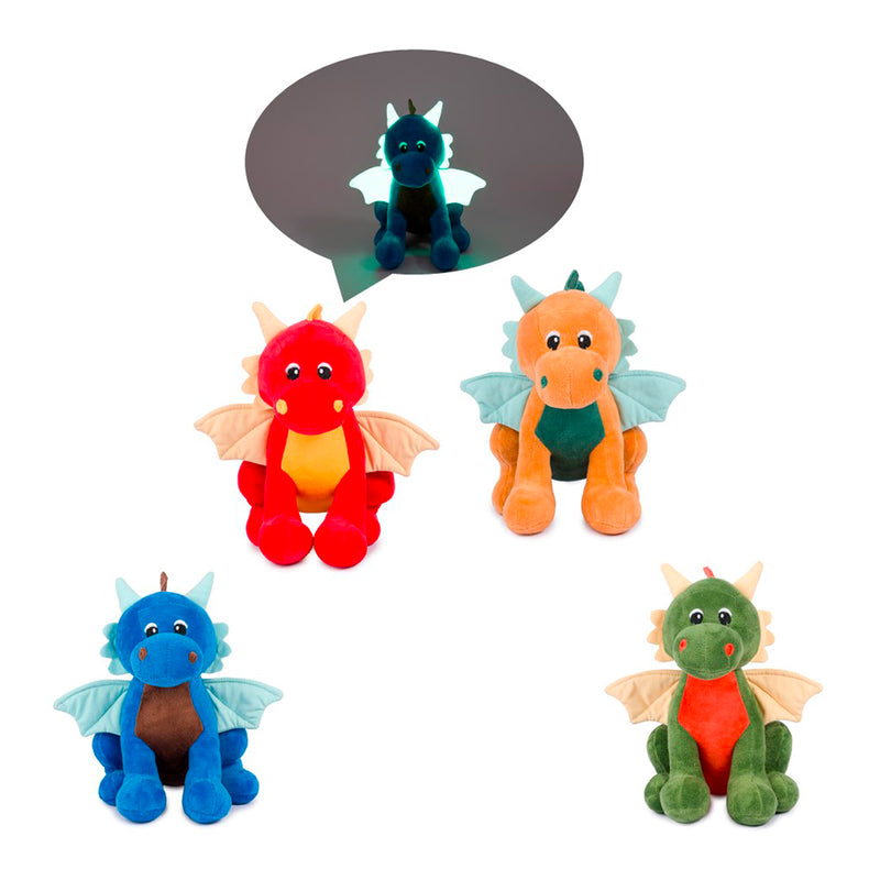 PELUCHE DRAGO GLOW IN THE DARK 23CM