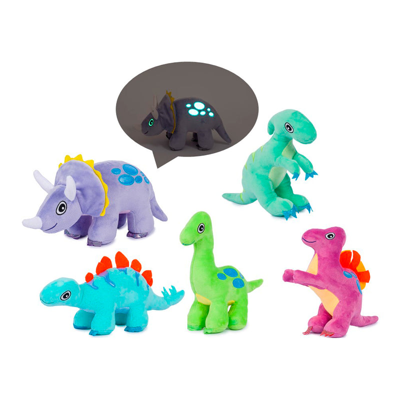 PELUCHE DINOSAURO GLOW IN THE DARK 23-29CM