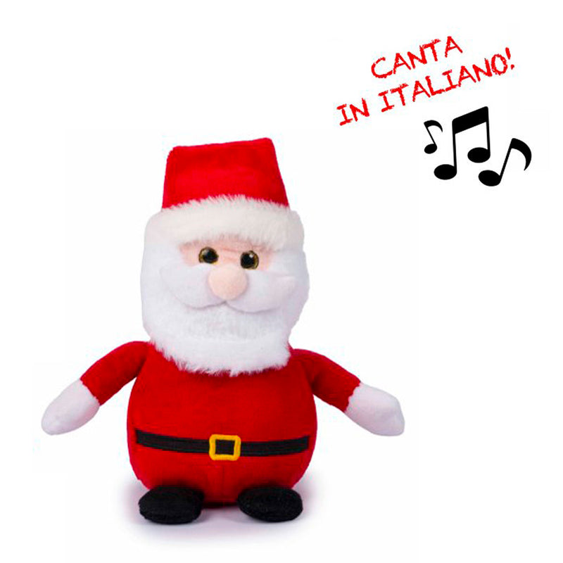 PELUCHE BABBO NATALE CON CANZONE 25CM