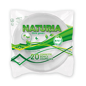 20 COPPETTE TRASPARENTI R-PET NATURIA 380 ML