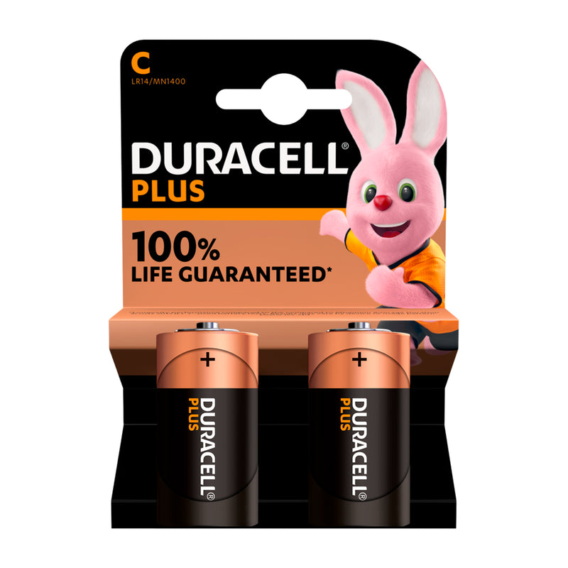 DURACELL PLUS BATTERIA LR14 MEZZA TORCIA 2PZ