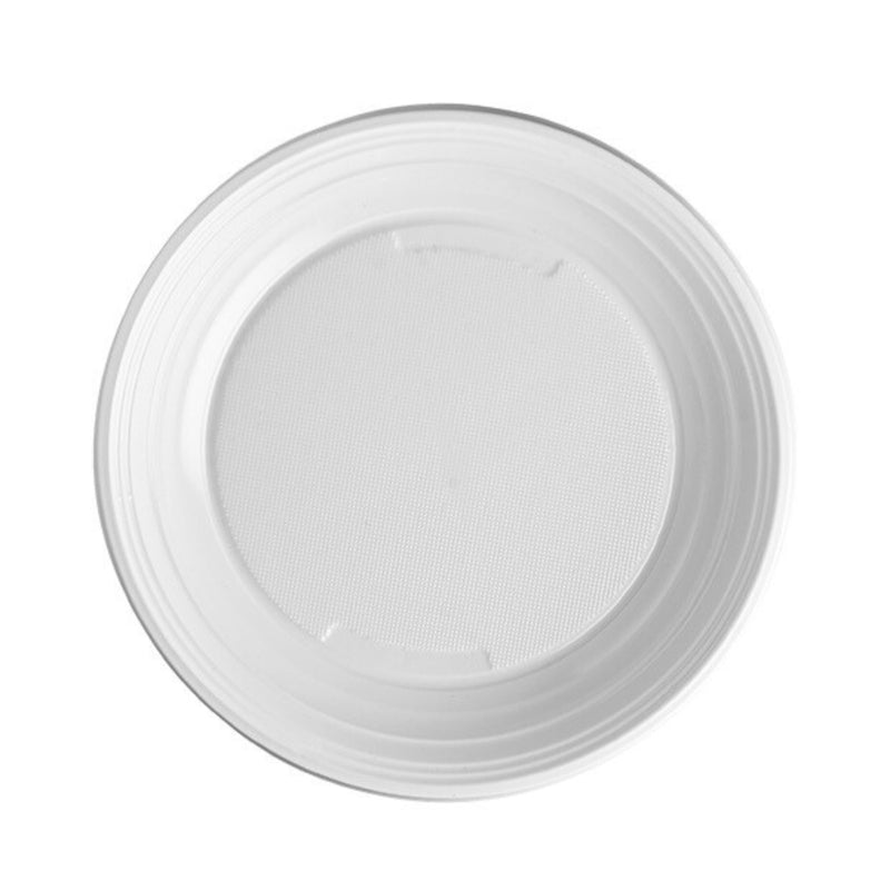 25 PIATTI FONDI BIANCHI BIODEGRADABILI NATURIA BIO Ø 20 CM