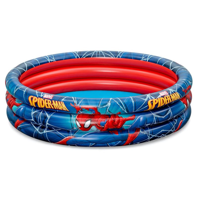 BW98018 PISCINA A 3 ANELLI SPIDERMAN 122X30CM