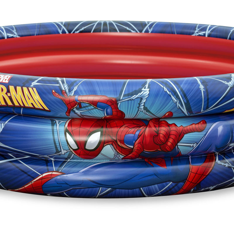 BW98018 PISCINA A 3 ANELLI SPIDERMAN 122X30CM