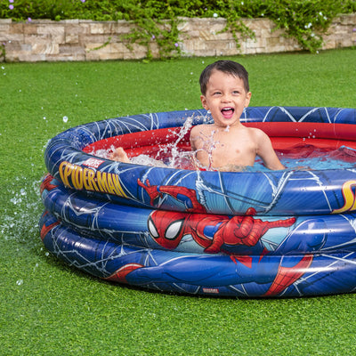 BW98018 PISCINA A 3 ANELLI SPIDERMAN 122X30CM