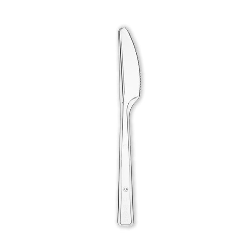 20 COLTELLI TRASPARENTI RIUTILIZZABILI ARÌ