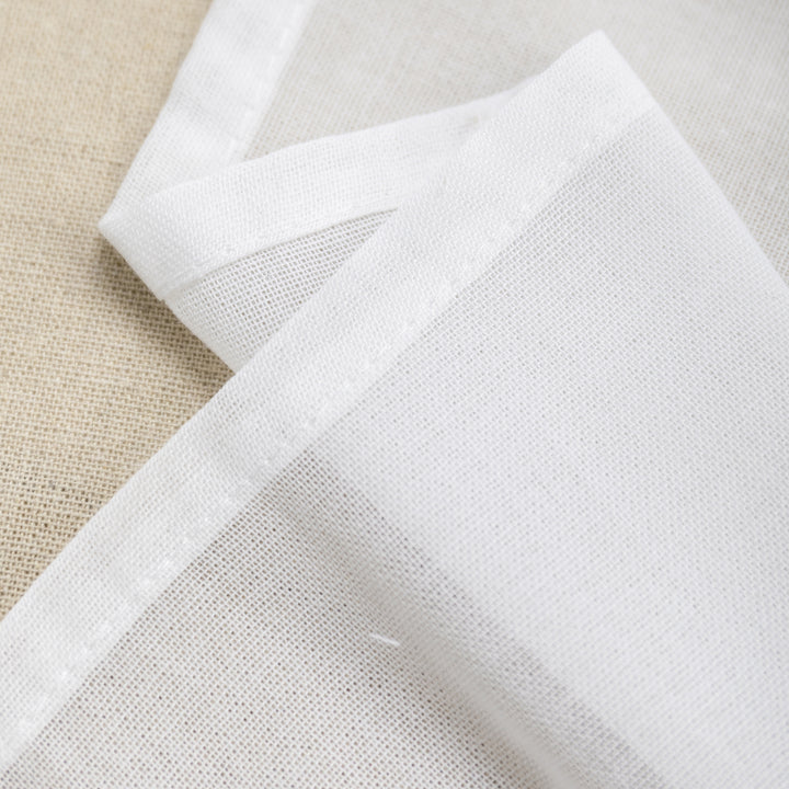 TENDA SHABBY CHIC MISTO LINO CON CENTRINI 1 PANNELLO 140X275CM