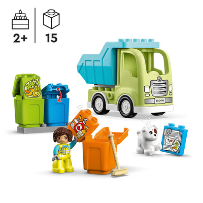 LEGO 10987 DUPLO TOWN CAMION RICICLAGGIO RIFIUTI