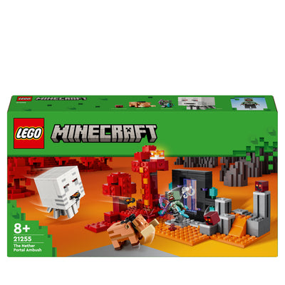 LEGO 21255 MINECRAFT AGGUATO NEL PORTALE DEL NETHER