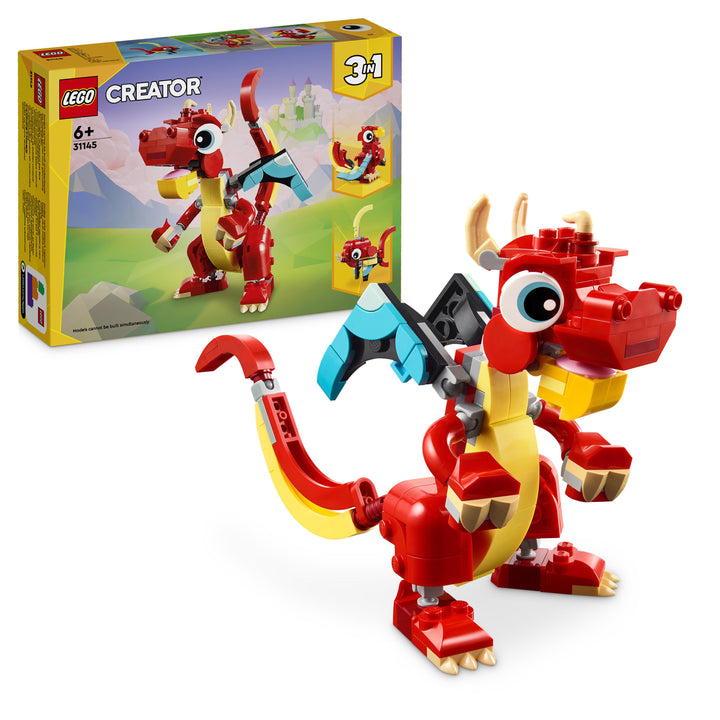 LEGO 31145 DRAGO ROSSO