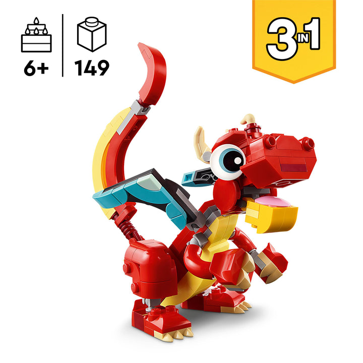 LEGO 31145 DRAGO ROSSO