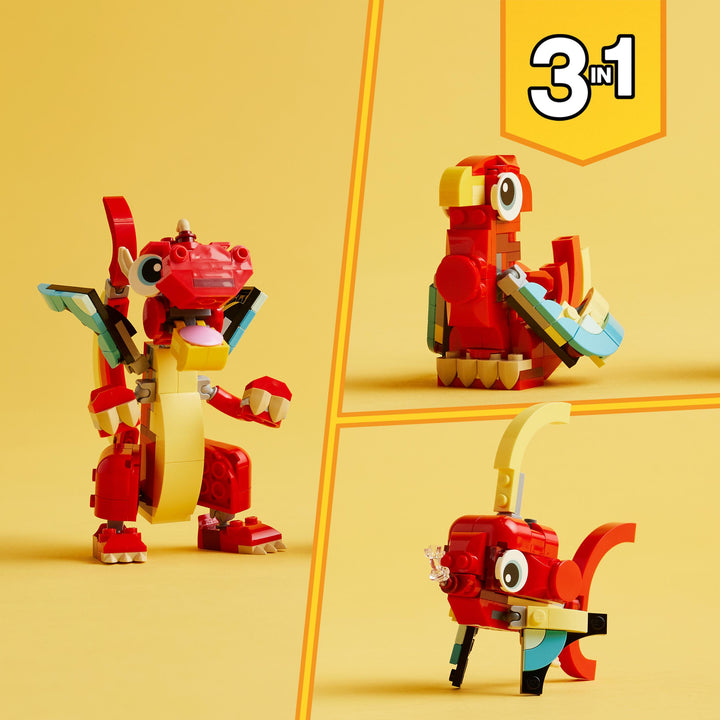LEGO 31145 DRAGO ROSSO